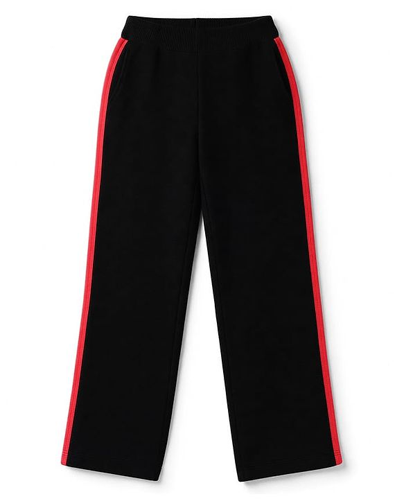 Pine Kids Knit Full Sleeves Sweater Set with Heart Design - Black