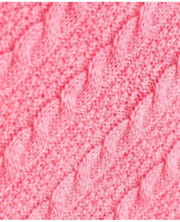 Pine Kids Knit Full Sleeves Front Open Sweater - Pink