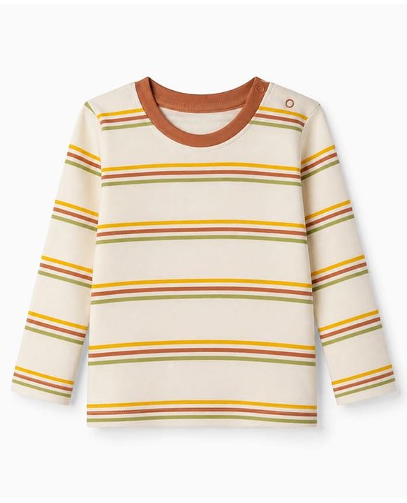 Babyhug 100% Cotton Knit Full Sleeves T-Shirts with Construction Vehicles Print Pack of 3 in Yellow Green