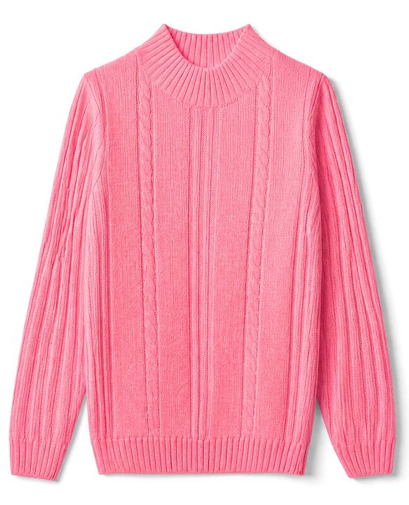 Pine Kids Knit Full Sleeves Sweater Set - Pink
