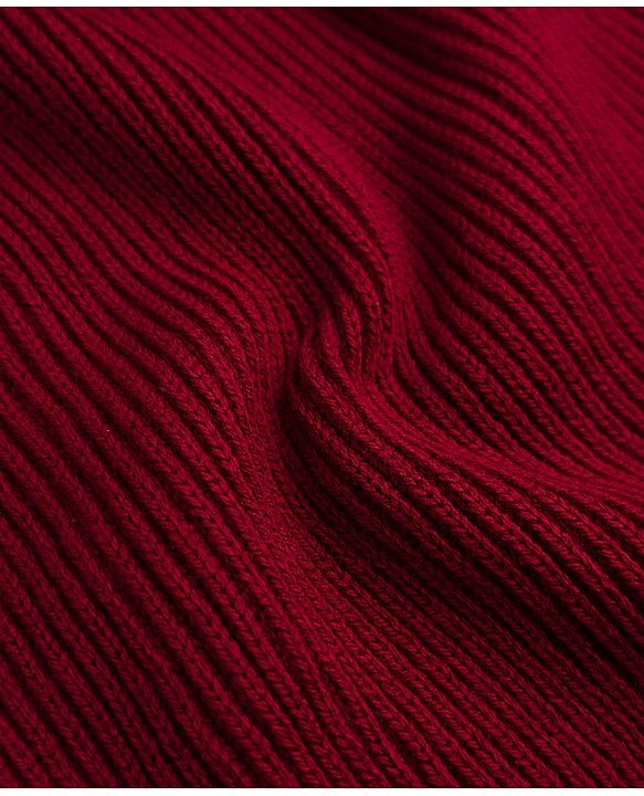 Pine Kids Knit Full Sleeves Solid Sweater Set - Red