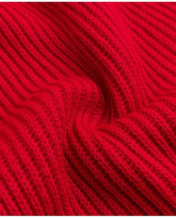 Pine Kids Knit Full Sleeves Winter Dress - Red