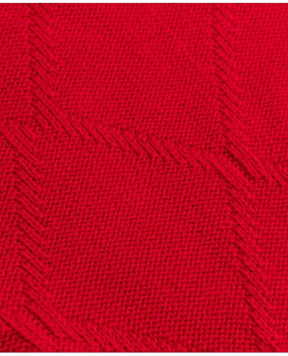 Pine Kids Knit Full Sleeves Winter Dress - Red