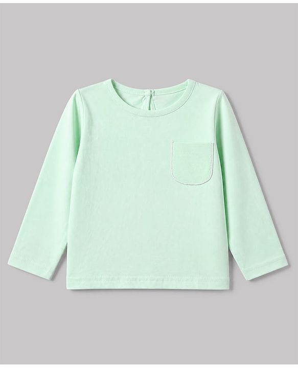 Babyhug 100% Cotton Knit T-Shirts with Full Sleeves and Floral Bunny Print Pack of 3 - Mint Green White Lavender