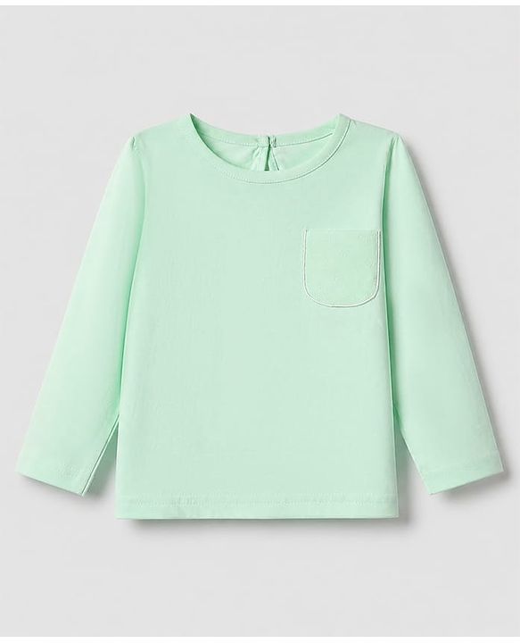 Babyhug 100% Cotton Knit T-Shirts with Full Sleeves and Floral Bunny Print Pack of 3 - Mint Green White Lavender