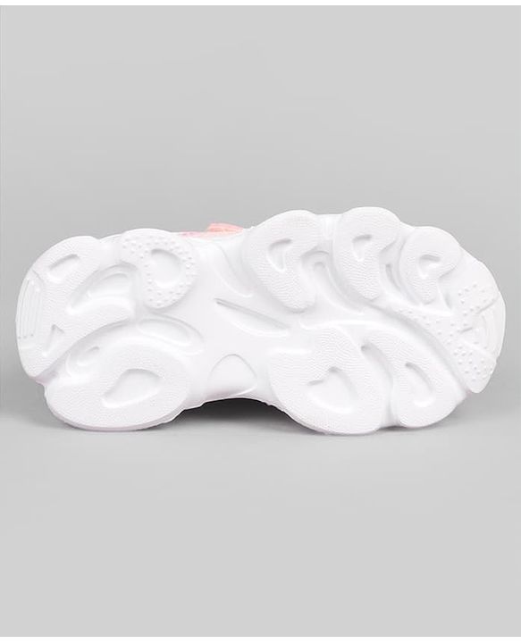 Cute Walk by Babyhug Velcro Closure Solid Sneaker- Pink
