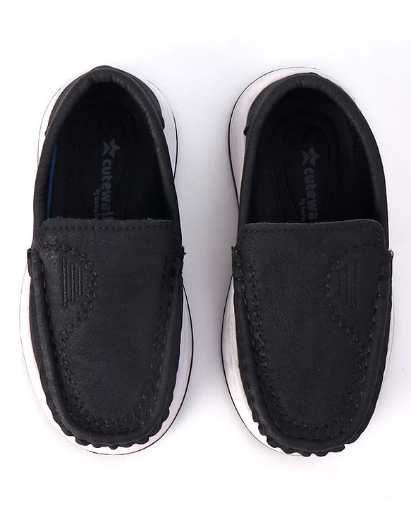 Cute Walk by Babyhug Slip On Solid Formal & Party Wear Shoes - Black