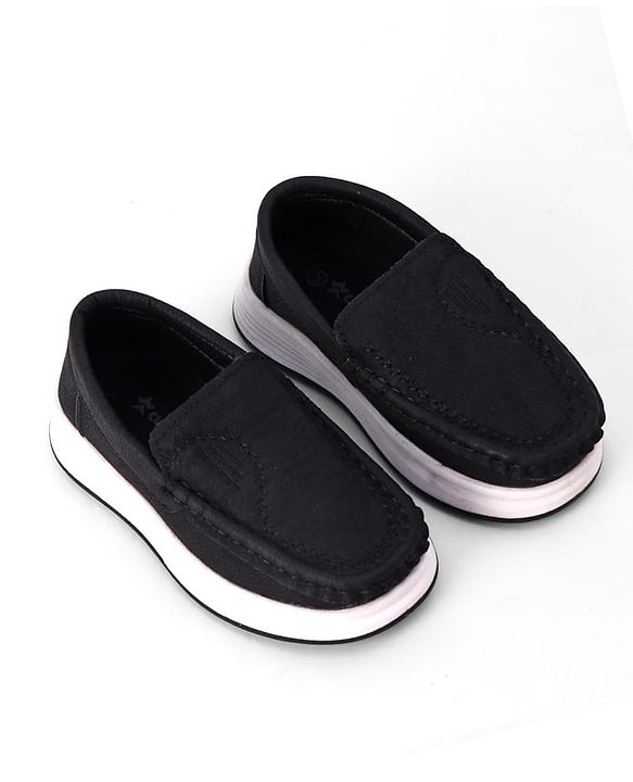 Cute Walk by Babyhug Slip On Solid Formal & Party Wear Shoes - Black