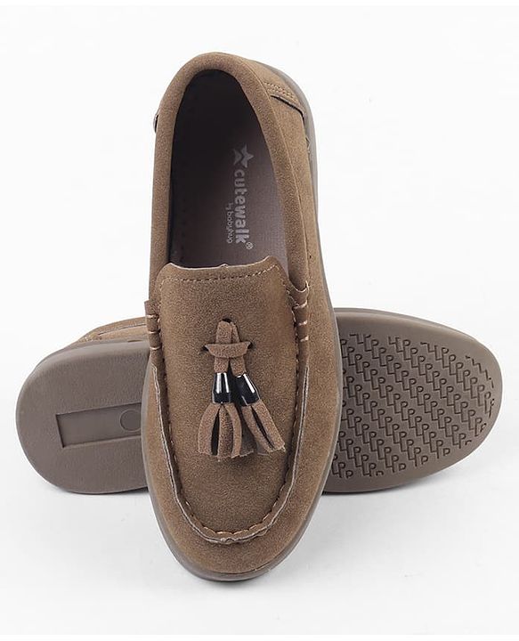 Cute Walk by Babyhug Slip On  Solid Colour Party Wear Shoes - Green