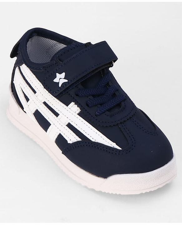 Cute Walk by Babyhug Velcro Closure Solid Sneakers - Navy