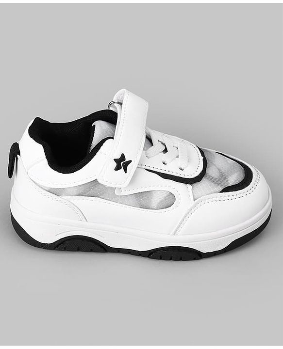 Cute Walk by Babyhug Vecro Closure Sneaker - White