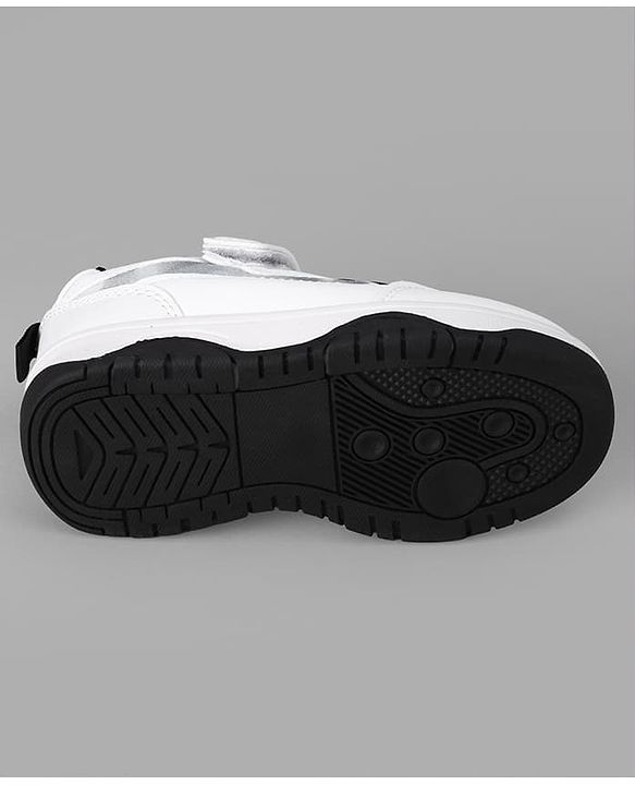 Cute Walk by Babyhug Vecro Closure Sneaker - White