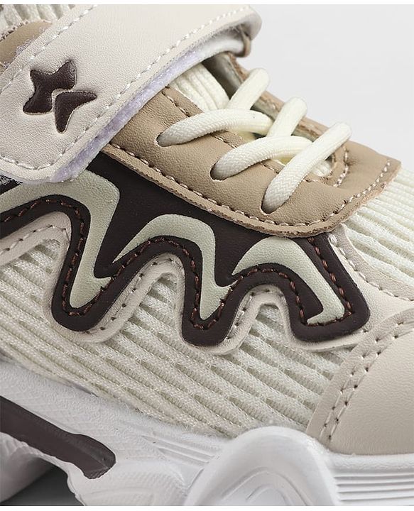 Cute Walk by Babyhug Velcro Closure Solid Sneakers - Beige