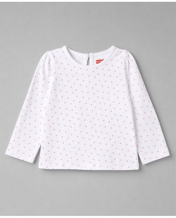 Babyhug Cotton Woven Frock and Inner Tee and Purse with Full Sleeves and Pretty Text Embroidery - Lavender