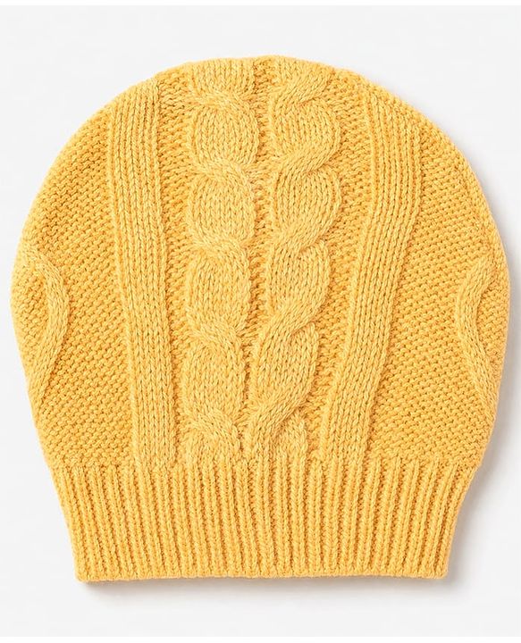 Babyhug Knit Full Sleeves Winter Wear Romper With Cap - Yellow