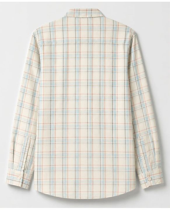Pine Kids Cotton Woven Shirts and T-Shirt with Full Sleeves and Checks Print in White for 4 -5 Years