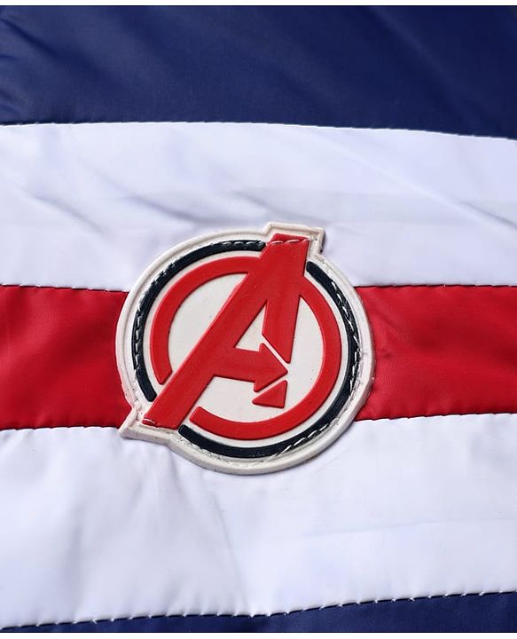 Pine Kids Marvel Woven Padded Winter Jacket with Full Sleeves and Avengers Superheroes Graphic - Blue