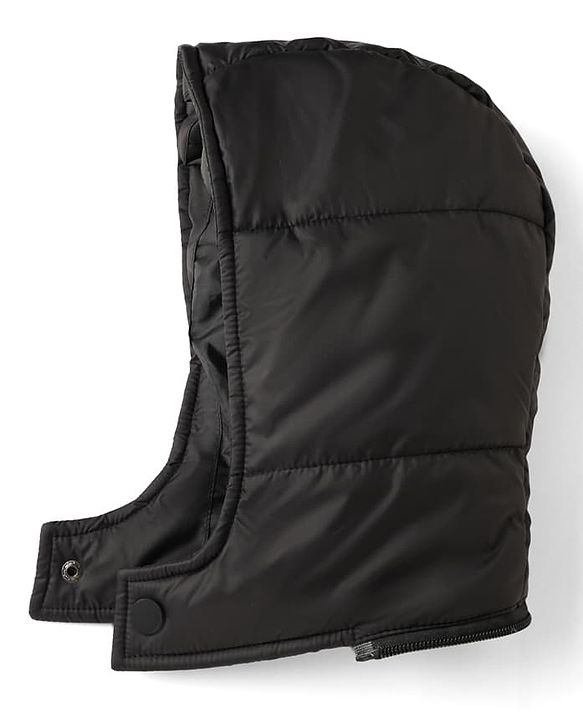 Pine Kids Lucas Woven Hooded Padded Jacket with Full Sleeves and Marvel Badge - White