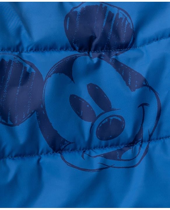 Pine Kids Disney Woven Winter Jacket with Full Sleeves and Mickey Mouse Print in Blue for 5-6 Years
