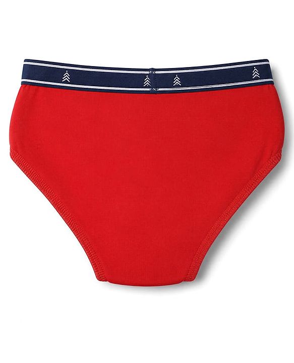 Pine Kids Cambric Woven Briefs Pack of 3 - Red, Light Blue & Orange (Color May Vary in Title)
