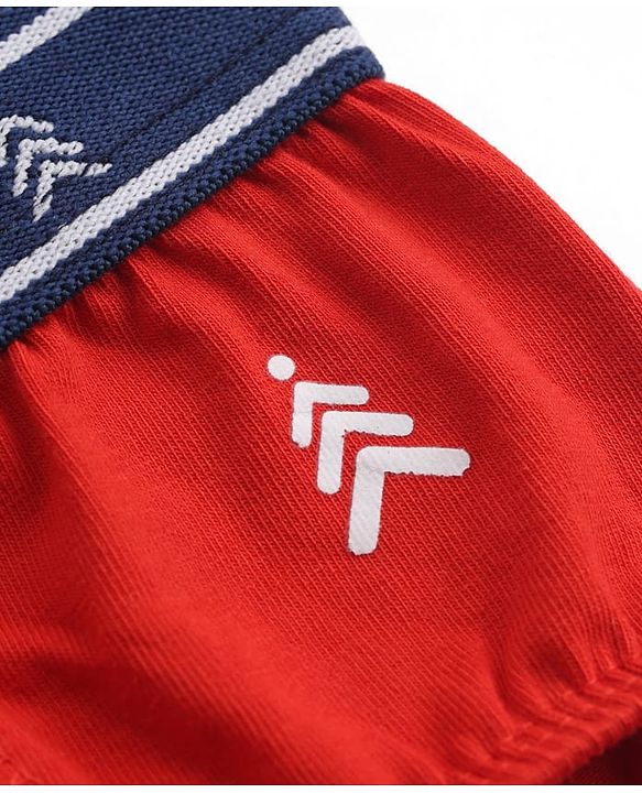 Pine Kids Cambric Woven Briefs Pack of 3 - Red, Light Blue & Orange (Color May Vary in Title)