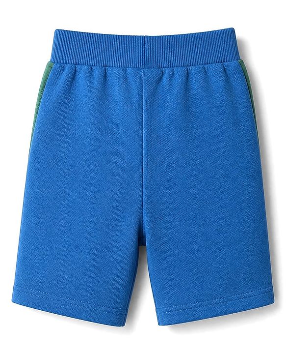 Babyhug 100% Cotton Single Jersey Knit Half Sleeves T-Shirt & Shorts Set With Text Print - Yellow & Blue