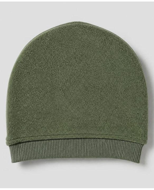 Babyhug Velour Knit Full Sleeves Winter T-Shirt and Jogger with Cap and Bear Patch - Dark Green