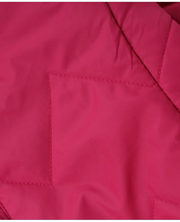 Babyhug Woven Winter Jacket with Full Sleeves - Pink
