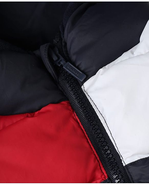 Babyhug Woven Full Sleeves Hooded Padded Winter Jacket With Boat Embroidery - Navy Blue