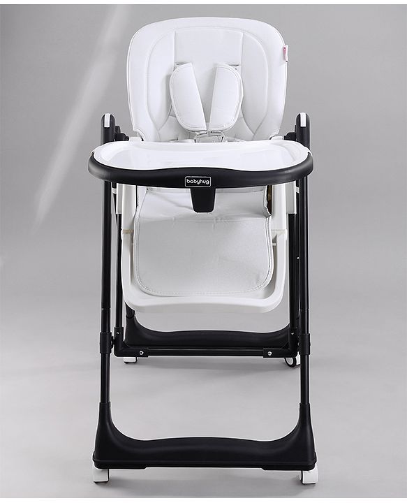 Babyhug Smart 3-in-1 High Chair with Swing for Baby, Adjustable Height, Dual Tray, Reclinable Backrest & Footrest Feeding Chair