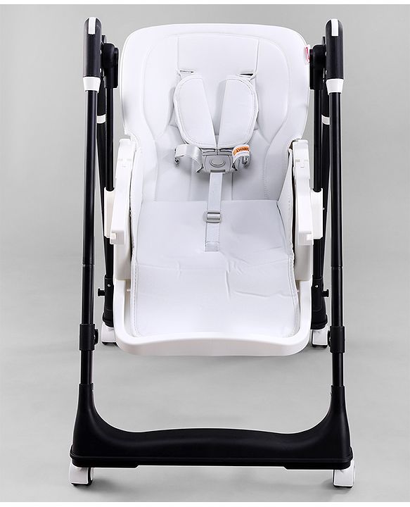 Babyhug Smart 3-in-1 High Chair with Swing for Baby, Adjustable Height, Dual Tray, Reclinable Backrest & Footrest Feeding Chair