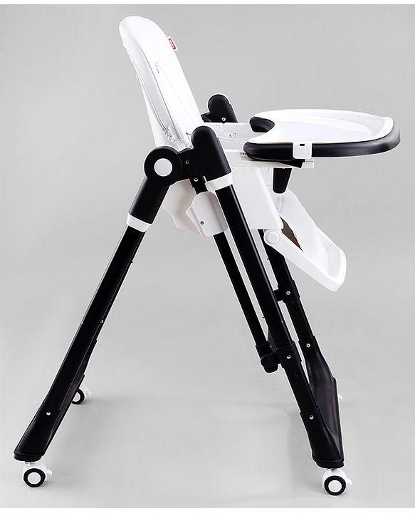 Babyhug Smart 3-in-1 High Chair with Swing for Baby, Adjustable Height, Dual Tray, Reclinable Backrest & Footrest Feeding Chair