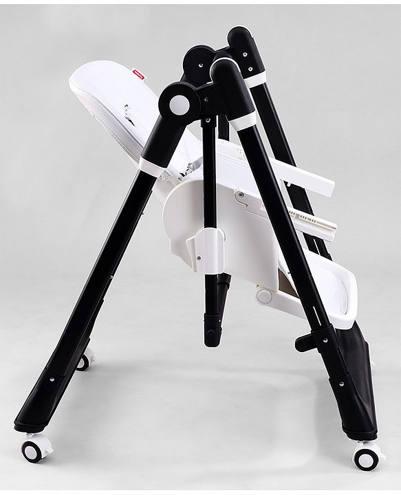 Babyhug Smart 3-in-1 High Chair with Swing for Baby, Adjustable Height, Dual Tray, Reclinable Backrest & Footrest Feeding Chair