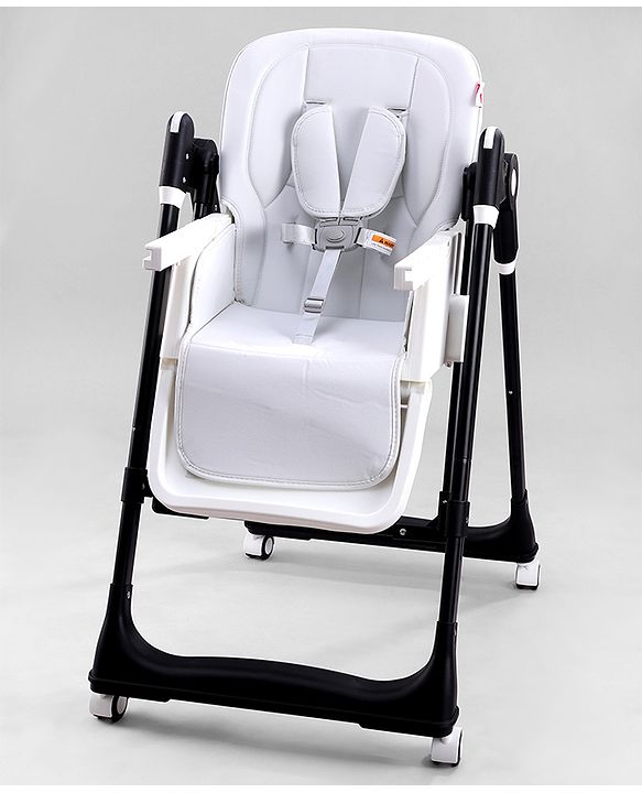 Babyhug Smart 3-in-1 High Chair with Swing for Baby, Adjustable Height, Dual Tray, Reclinable Backrest & Footrest Feeding Chair
