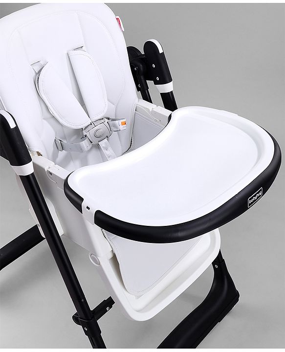 Babyhug Smart 3-in-1 High Chair with Swing for Baby, Adjustable Height, Dual Tray, Reclinable Backrest & Footrest Feeding Chair