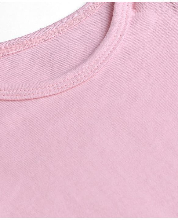 Babyhug 100% Cotton Interlock Knit Full Sleeves Solid Onesies Pack of 5 - Pink, Purple & Beige