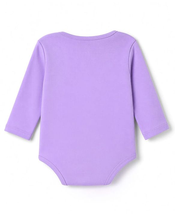 Babyhug 100% Cotton Interlock Knit Full Sleeves Solid Onesies Pack of 5 - Pink, Purple & Beige