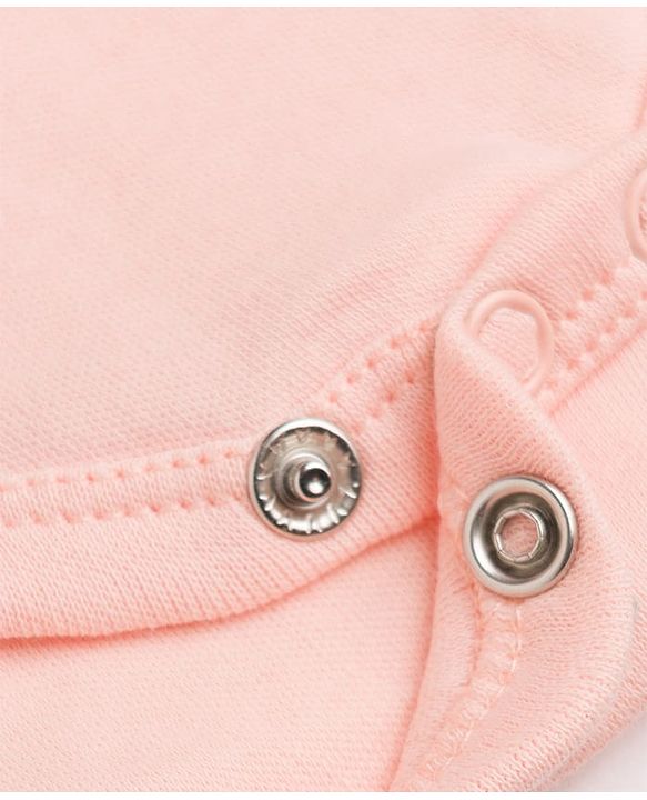 Babyhug 100% Cotton Interlock Knit Full Sleeves Onesies Pack of 3 - White, Pink & Peach