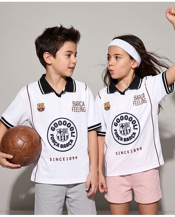 Pine Active Knit Football Half Sleeves Text Printed T-Shirt - White