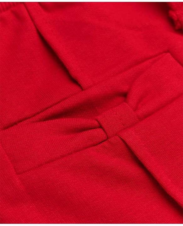 Babyhug Cotton Looper Knit Lounge Pant - Red