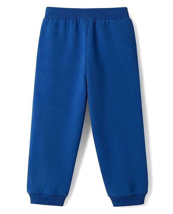 Babyhug Disney 100% Cotton Terry Knit Full Sleeves Sweatshirt and Joggers Set with Mickey Mouse Graphic in Red