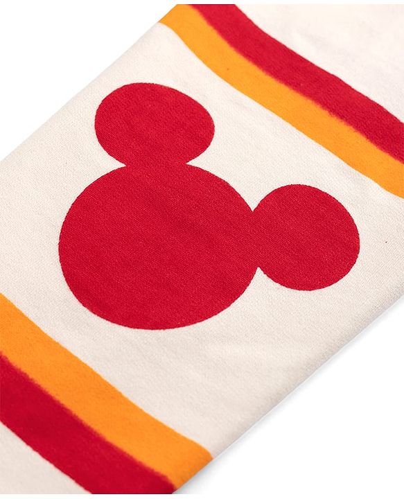 Pine Kids Disney 100% Cotton Knit Full Sleeves Hooded Sweatshirt With Mickey Mouse & Friends Graphic - Red