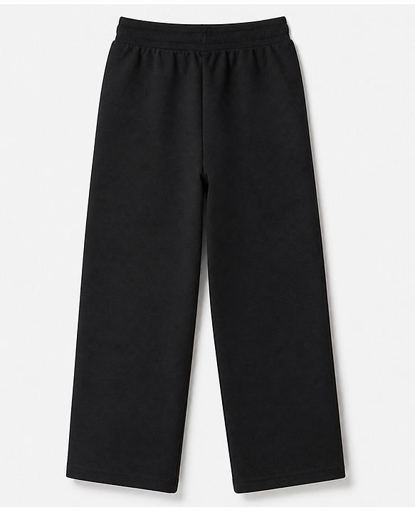 Pine Kids Knit Full Length Track Pant With Tape Detailing - Black