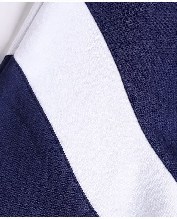 Pine Kids Knit Full Length Striped Printed Lounge & Track Pant - Blue