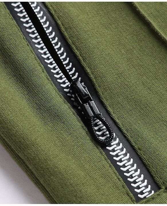 Pine Kids Knit Full Length Solid Lounge Pant - Olive Green