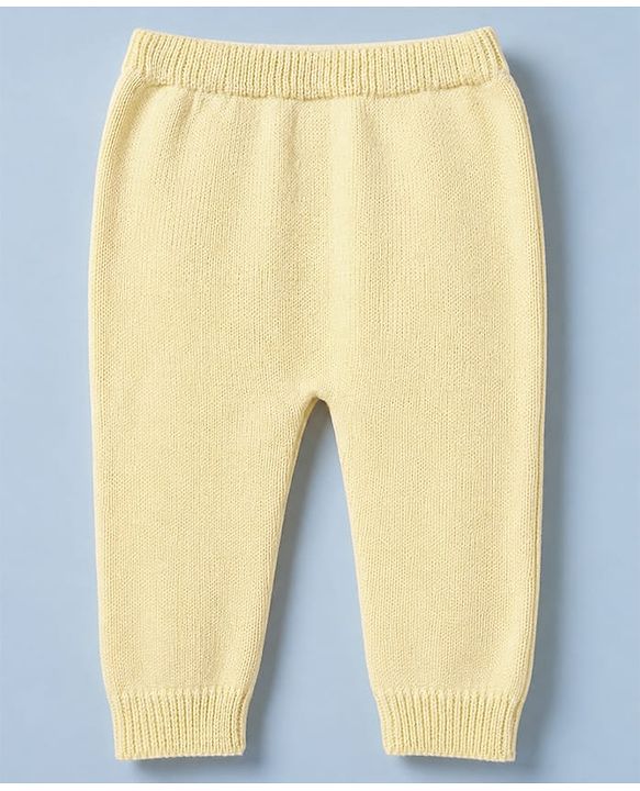 Babyhug Natural Knit SWEATER SET Regular YELLOW 0-3m
