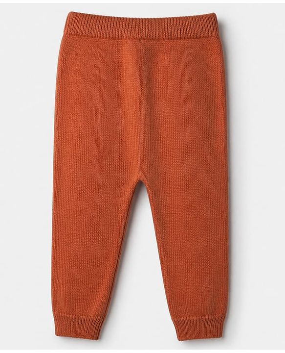 Babyhug Cotton Knit Sweater Set with Cap and Full Sleeves with Hedgehog Mushroom Cable Knit Design - Light Brown