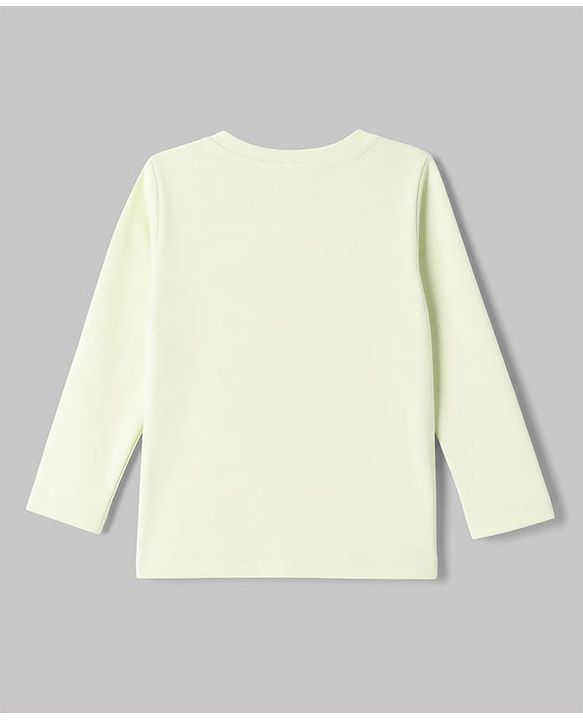 Babyhug 100% Cotton Interlock Knit Full Sleeves T-Shirts with Fox, Monkey & Koala Print in Sky Blue, Light Pink & Offwhite