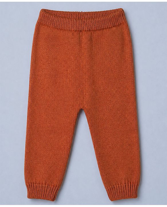 Babyhug Cotton Knit Full Sleeves Sweater and Pant Set with Cap and Dog Patch - White