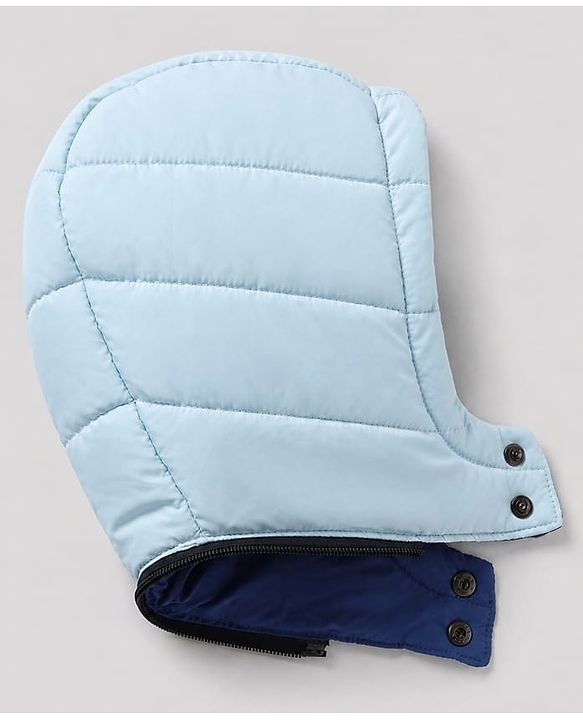 Babyhug Woven Padded Quilted Hooded Winter Jacket with Full Sleeves and Cut & Sew - Blue